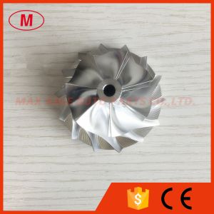 China GT15-25 38.58/52.00mm 7+7 blades 784363-0002B/735475-0002 high performance turbo milling/billet compressor wheel on sale