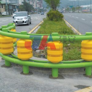 Highway Roller Barrel Barrier OEM Yellow Safety Roller Barrier