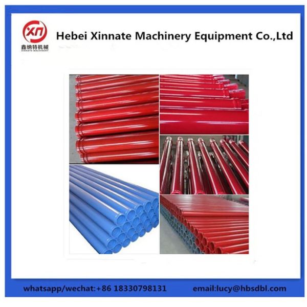 ST52 Seamless Concrete Pump Pipe , DN100 DN125 Concrete Pump Delivery Pipe