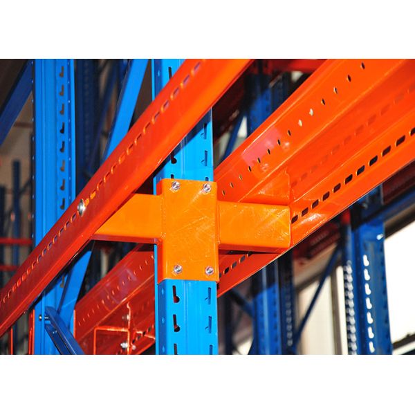 Cold Rolled Steel Drive In Drive Through Racking System For Industrial Warehouse