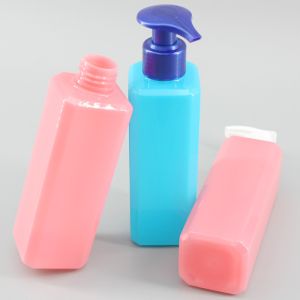 OEM Pink Blue Square 200ml Shampoo Pump Bottles