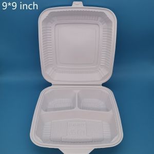 Simplicity Style Disposable Square Plastic Lunch Box Microwave Safe Stackable