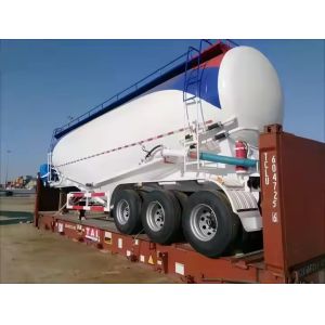 Quality 3 Axle 40T Transport Cement Pvc Particles Fly Ash Granular Materials Cement Tank Semi Trailer for sale