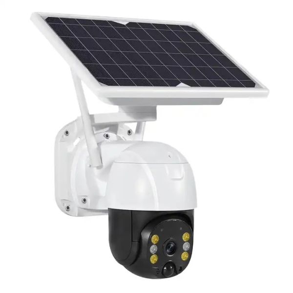 Buy SD Card Solar Powered PTZ Camera Outdoor 4G Security Camera at wholesale prices