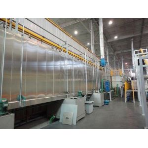 Suspended Tunnel Electrostatic Powder Coating Line Surface Pretreatment