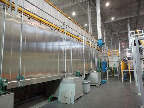 Suspended Tunnel Electrostatic Powder Coating Line Surface Pretreatment