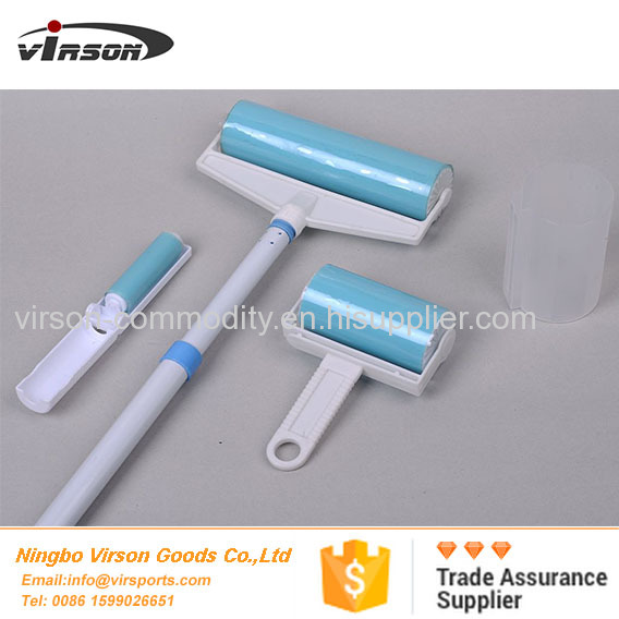 Reusable manual carpet clothes furniture washable clean plastic custom sticky pet hair remover lint roller