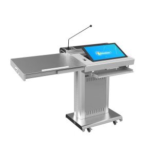 Integrated Multimedia Podium Smart Lectern Foldable With Latest Controller