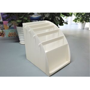 DS-002 Newspaper Retail Corrugated Plastic Display Anti Collision