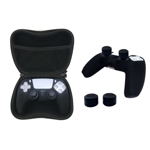 Popular 4 in 1 Pre-assembled Portable Set PS5 EVA Bag Rockercap Handle Silicone Case