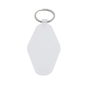 Single Sided Printing Sublimation Motel Keychain Acrylic Sublimation Keychain