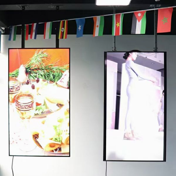 Outdoor 55 Inch Lcd Advertising Screen Floor Stand Advertising Digital Signage Displays