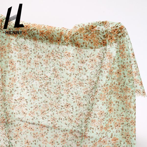 Hot Sales New Design Printed Flower Tulle Wedding Dress Fabric Luxury Sewing Fabrics For Dress