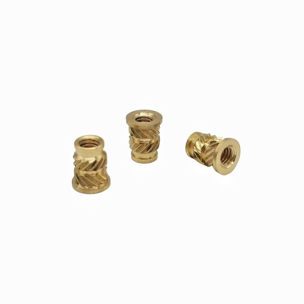 Factory Wholesale Custom Brass Knurled Nut Through-Hole Knurled Nut Copper Insert Copper Flower Mother