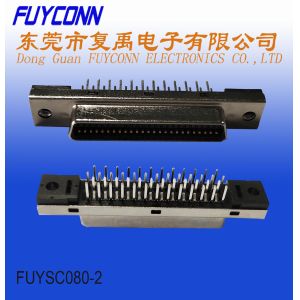 50Pin PCB SCSI Connector 180 Degree PCB Mounting MDR Connector