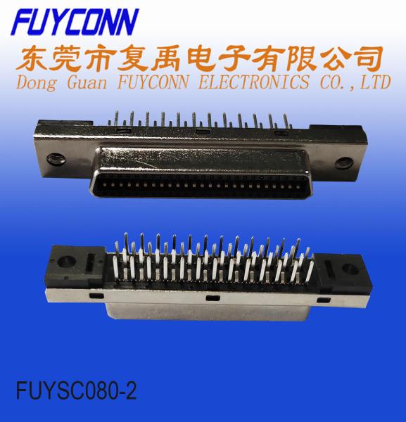 50Pin PCB SCSI Connector 180 Degree PCB Mounting MDR Connector