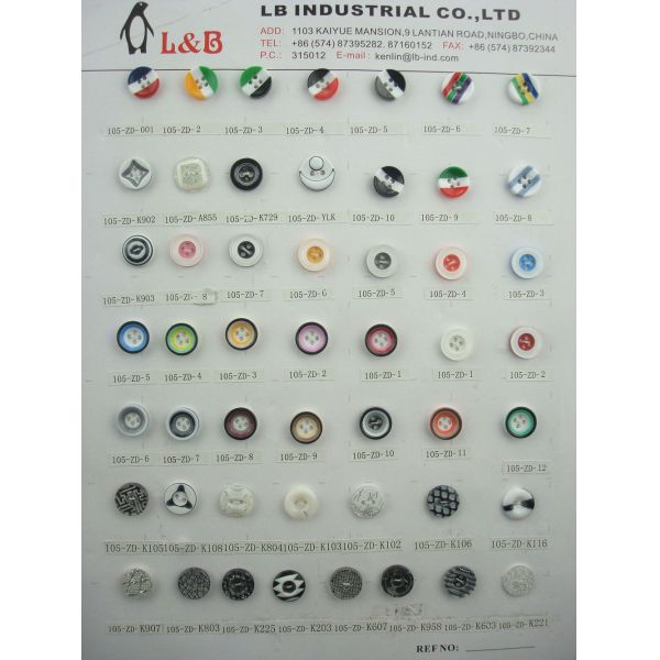 wholesale factory direct produce 2holes/4holes resin polyester shirt button