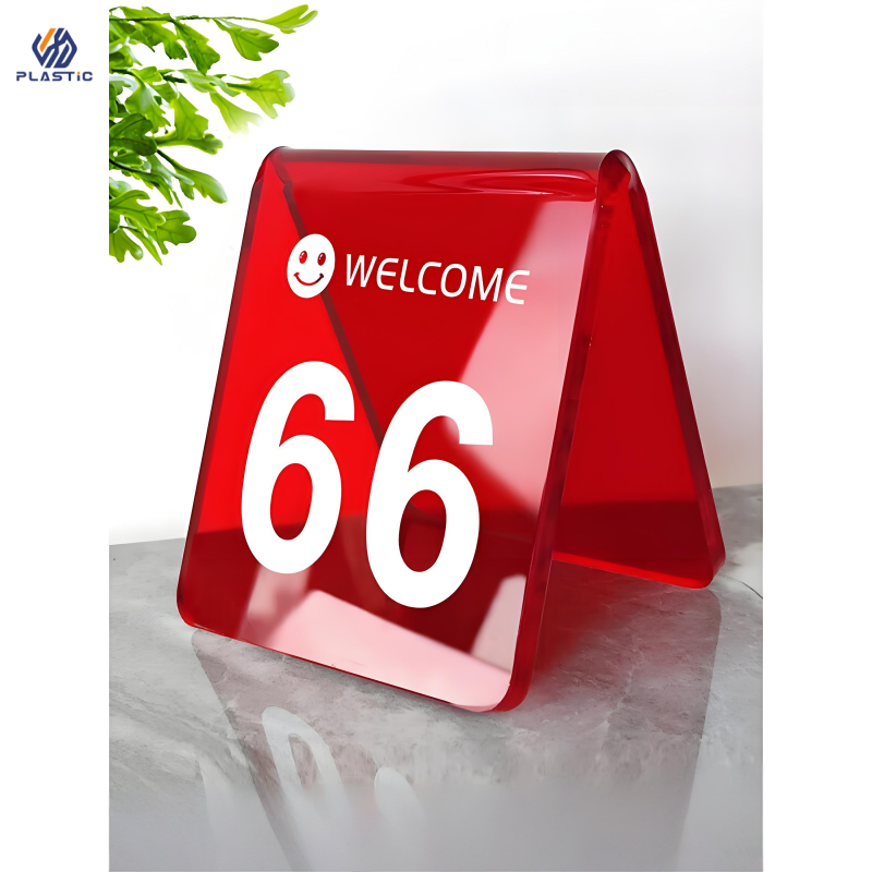 Light Duty A3 Acrylic Sign Holder Transparent Double Sided Acrylic Pos Sign Holder