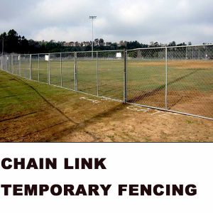 6x10ft Removable Silvery White Chain Link Temporary Fence
