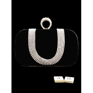 New handmade diamond evening bag banquet upscale bridal clutch bag Europe