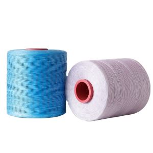 300D/16 Sustainable Polyester Wax Bonded Braided Thread for Leather Sewing