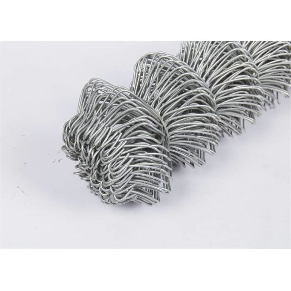 Galvanised Chain Link Fence Anti Cutting / Anti Climb Mesh Fencing Corrosion