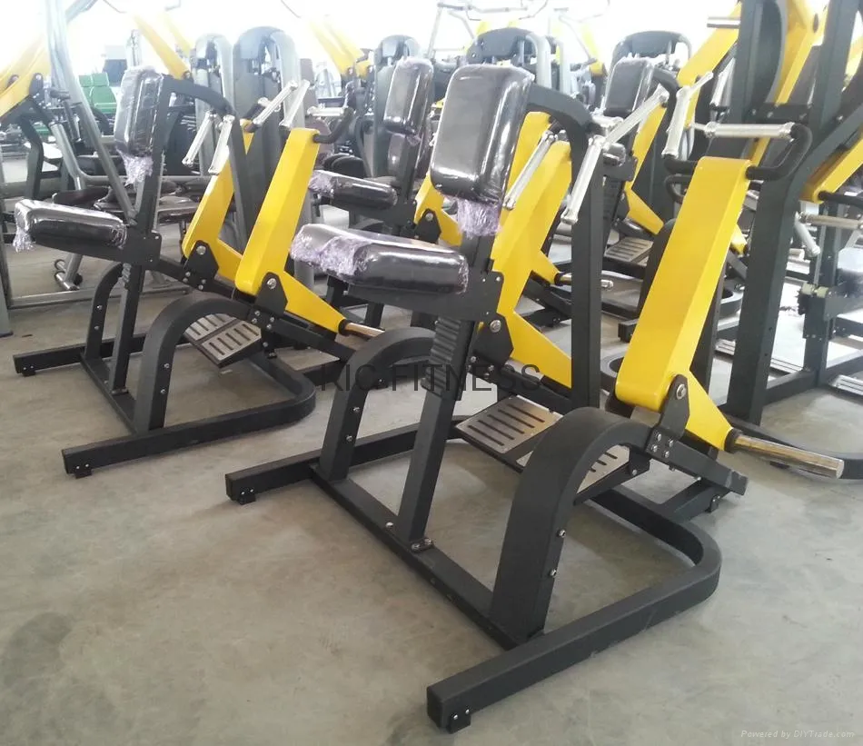 Commercial Indoor Gym Plate Loaded Fitness Body Building Machine Rowing Strength Trainer Steel Chest Back Seated Low Row