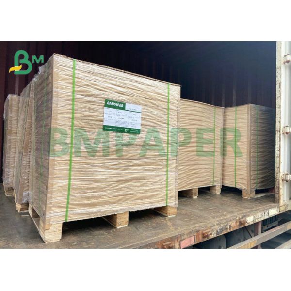 90cm Roll 250g 300g White Coated Brown Kraft Board For Food Packaging Box 