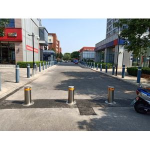 6mm Thickness Access Security Hydraulic Automatic Rising Bollards with LED