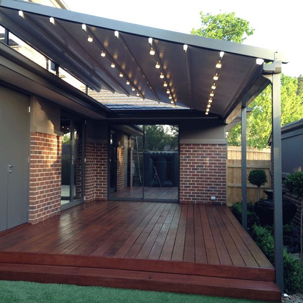 Buy PVC Pergola Modern Retractable Shade Awning Aluminum Automatic Shade Awnings at wholesale prices