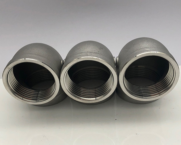 Stainless Steel 304/316 90 Degree Elbow Class 150 Polishing Female to Female PT RP BSPT NPT Threaded Pipe Fitting for Marine