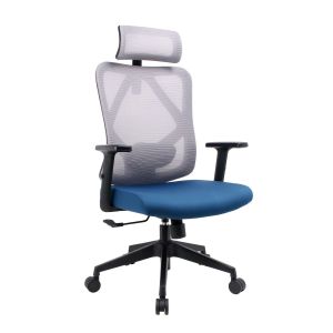 Ergonomic Lumbar Design Mesh Office Chair with Porosity and Comfortable Sponge