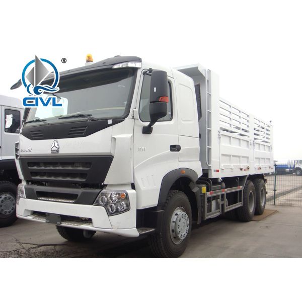 SINOTRUK 6 x 4 Howo A7 Heavy Duty Dump Truck 371hp Front Hyva Lifting 30T