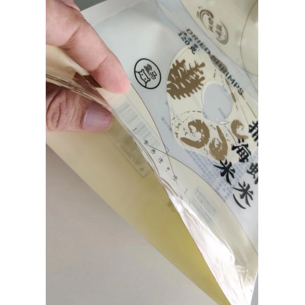 Zipper Three Side Seal Bags Standing Pouch Recyclable Composite Seafood Plastic Bags