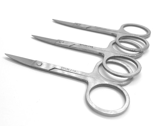 Buy Beauty Cosmetic Eyelash Extension Tools Mini Eyebrow Trimming Scissors at wholesale prices