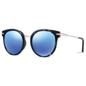 Fashionable Ladies Polarized Sunglasses Eyeglasses Black Blue Green Lens Durable