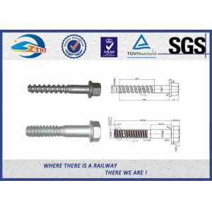 Railway Sleeper Screws spike Fasteners 90 degree without crack TUV