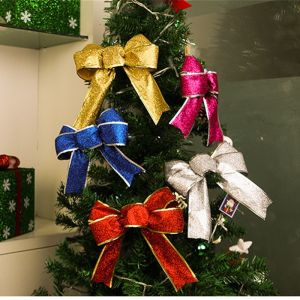 Green Glitter Ribbon Merry Christmas Holiday Party Celebration For Christmas