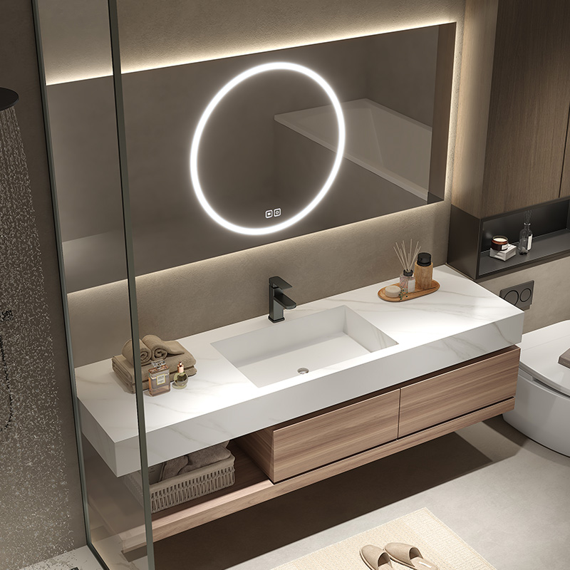 Bathroom Vanities Modern Style Mirrored Cabinets for Customized Width Bathroom Cabinet