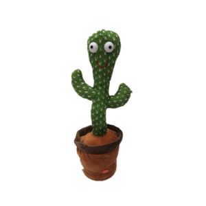 Plush Recording Repeating Singing Dancing Cactus 33cm