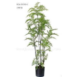 OEM ODM Plastic Fern Plants 100% Botanically Accurate Structure Waterproof