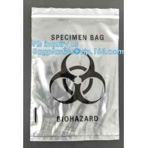 Biodegradable Biohazard Specimen Bag, Biohazard Specimen Transport Bag, Medical