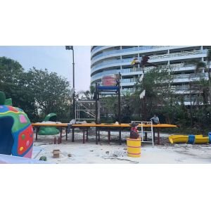 Customzied Fiberglass Vison Boat Waterparks Slide Park Equipment Factory