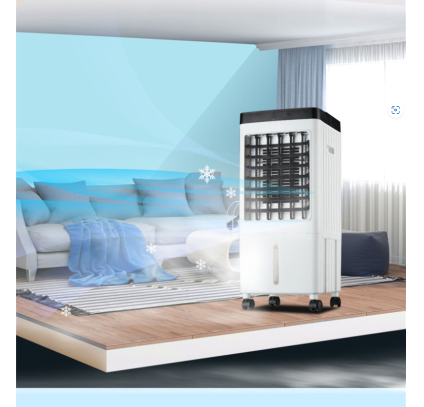 Silk Screen Printing Household 10L Capacity Air Cooler for Home Room Cooling Solution