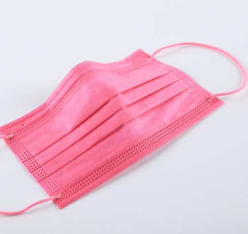 Medical disposable non woven pink dental surgical face mask