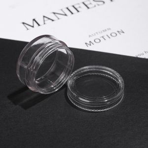 Collar Material AS Custom Empty Acrylic Powder Containers Clear Loose Body