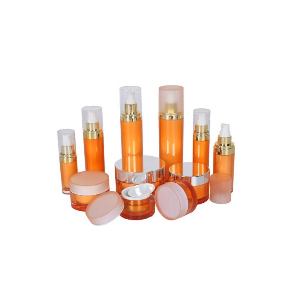 Buy Cylinder Shape Cosmetic Pump Bottle Packaging Skincare Set at wholesale prices
