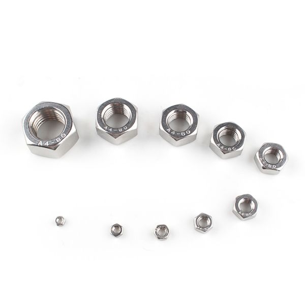 SS304/316/410 DIN934 Stainless Steel / Carbon Steel M3 - M100 Hexagon Nut Fasteners Supplier