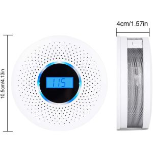 Stand Alone Smoke CO 2 In 1 Combined Detector Approved EN50291 EN14604