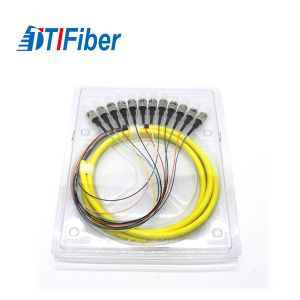 High Credibility Fiber Optic Pigtail Simplex Multi - Fibers ST Low Insertion